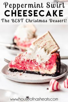 peppermint swirl cheesecake the best christmas dessert