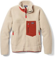 The versatile Patagonia Retro-X fleece jacket has the ability to block chilling gusts and the durability for serious ranch work. The thick  bonded sherpa fleece is cozy soft to keep you warm anywhere. Patagonia Fleece Jacket For Winter, Patagonia Fleece Jacket With Pockets, Patagonia Fleece Jacket With Fleece Lining For Outdoor, Patagonia Fleece Jacket For Outdoor, Patagonia Winter Fleece Jacket With Pockets, Patagonia Fleece Jacket With Pockets For Winter, Patagonia Cozy Outerwear With Fleece Lining, Patagonia Midweight Fleece Jacket With Pockets, Cozy Patagonia Outerwear With Fleece Lining