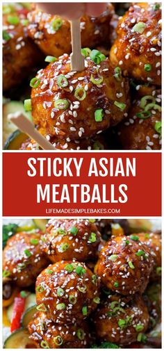 You're going to love these tender, flavorful sticky asian meatballs! They're easy to make and ready to serve in just 30 minutes! #asianmeatballs #meatballs #appetizer #asianfood #pork Sticky Asian Meatballs, Asian Pork Meatballs, Fleischer Studios, Asian Meatballs, Life Made Simple, Asian Pork, Appetizer Meatballs, Pork Meatballs, Minced Meat