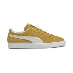 Model Name: Suede Classic Xxi Model Number: 37491505 Material: Suede Color: Honey Mustard Puma White Condition: New With Box Width: Medium (D, M) Puma Is The Leading Maker Of Sport And Lifestyle Shoes. Founded In 1948, Puma Is Committed To Comfort, Creativity, And The Environment. Padded Insoles Make This Brand Perfect For Extended Wear For Everyone, From Athletes Running A Marathon To Moms Walking Their Children Home From School. Rest Assured That With Puma You Will Get All The Perks Of A Perfo Puma Suede Sneakers For Sports, Classic Puma Sneakers With Round Toe, Puma Logo Suede Sneakers For Sports, Suede Puma Sneakers For Sports, Puma Suede Low-top Sneakers, Puma Low-top Suede Sneakers, Low-top Suede Puma Sneakers, Puma Logo Low-top Suede Sneakers, Low-top Suede Sneakers With Puma Logo