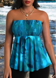 Color:Peacock Blue;Size:XL;Package Contents:1 X Tank Top;Style:Bohemian; Elegant Dresses Plus Size, Beach Bridesmaid Dresses, Color Peacock, Summer Items, Womens Trendy Tops, Trendy Tops For Women, Plaid Outfits, Night Wedding, Party Dinner