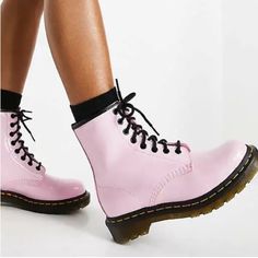 {Dr. Martens} 1460 Boot In Pink Patent Leather - Women's 7. Nwt, No Box. Tiny Mark As Pictured, Give A Nod To Nostalgia With The Edgy And Street-Sweet Lines Of This Stunning Boot. Premium Patent Leather Upper. Lace Up Closure Round Toe. Leather Lining And Insole. Padded, Permanently-Fixed Footbed. Rubber Lug Outsole Trendy Pink Lace-up Boots For Spring, Pink Lace-up Combat Boots, Trendy Pink Lace-up Boots, Pink High-top Lace-up Boots For Spring, Trendy Pink High-top Lace-up Boots, Trendy Pink Martin Boots For Spring, Pink Winter Lace-up Boots Casual, Pink Casual Lace-up Boots For Winter, Pink Round Toe Lace-up Boots For Winter