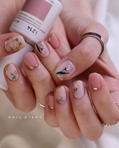 Nail Decor, Subtle Nails, Blush Nails, Nail Art Designs Diy, Pretty Nail Art Designs, Nail Art Designs Videos, Nail Art Wedding, Pretty Nail Art, Kandy