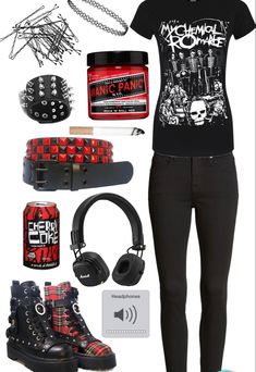 Emo Clothing Aesthetic, Emo Scene Polyvore, Emo Punk Outfits 2000s, 2000s Scene Aesthetic Outfits, Emo Tie Outfit, 200s Emo Aesthetic, Emo Inspo Outfits, Emo Clothing Ideas, Early 2000s Fashion Emo