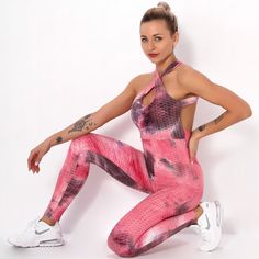 Ink jacquard tie-dye yoga bubble one-piece suit for bodybuilding and buttock lifting Stretch Tie Dye Activewear For Workout, Tie Dye Stretch Activewear For Sports, Tie Dye Athleisure Activewear For Gym, Stretch Tie-dye Activewear For Yoga, Fitted Tie Dye Activewear For Sports, Tie Dye Fitted Activewear For Sports, Tie Dye Stretch Activewear For Yoga, Tie Dye Athleisure Activewear For Workout, Fitted Tie-dye Activewear For Yoga