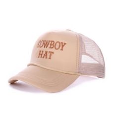 Embrace A Touch Of Western Charm With Our "Cowboy Hat" Trucker Hat! Featuring Embroidered Text For A Subtle Yet Stylish Statement, This Hat Is Perfect For Everyday Wear. Whether You're Running Errands Or Grabbing Coffee With Friends, Add A Hint Of Cowgirl Cool To Your Look With This Effortlessly Versatile Accessory. The Cowboy Hat - Trucker Hat -Cowboy Hat Embroidered -One-Size Fits Most -Mesh Trucker Cap -Trendy Western -Breathable Mesh Back -Adjustable Snap-Back -Wide And Versatile Use -Circum Rodeo Baseball Cap With Short Brim, Cream Trucker Hat For Beach With Curved Brim, Cream Curved Brim Trucker Hat For Beach, Cream Snapback Hat One Size, Cream Baseball Cap With Adjustable Short Brim, Cream Adjustable Baseball Cap With Short Brim, Cream Trucker Cap For Summer, Cream Snapback Cap For Summer, Summer Cream Trucker Cap