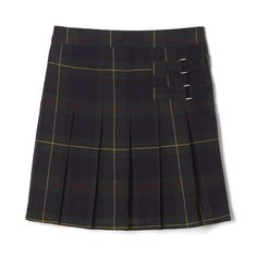 PRICES MAY VARY. 50 Wash Tested Shrink & Fade Resistant Adjustable Waist For Great Fit Decorative Tab Detail With Bright Silver Buckle Pleated Front Knit Shorts For Comfort French Toast School Uniforms, Girls School Uniform, Plaid Skort, Preppy Plaid, Skirts For Kids, Girls School, Suit Fabric, Kids Outfits Girls, Plaid Skirt