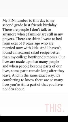 a text message that reads, my pj number to this day is my second grade best friends birthday there are people i don't talk to