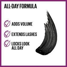 Get an instant lash lift effect from a washable mascara. Falsies Lash Lift Ultra Black from Maybelline NY delivers dramatic volume and long, lifted lashes. Our lengthening mascara double curved lifting brush and fiber-infused formula grabs lashes at the root to lift, thicken, and lengthen. No clumps, smears, or flakes, just volume that lasts all day. For best results, hold brush against lashes and sweep from root to tip. Repeat until desired look is achieved. Do not let dry between coats. Maybelline Falsies Lash Lift Mascara, Best Waterproof Mascara, Maybelline Falsies, Medium Hair Color, Black Lashes, Lengthening Mascara, Best Mascara, Light Hair Color, Sensitive Eyes