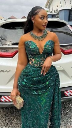 Dress Thanksgiving Outfit, Gown Dress For Women, Lace Gown Dress, Lace Styles For Wedding, Aso Ebi Dresses, Nigerian Wedding Dress, Lace Dress Classy, Nigerian Dress, Nigerian Lace Styles Dress