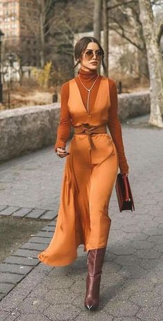 Fall Statement Outfits, Etheral Style Clothing, Statement Work Outfit, High Thigh Outfits, Satin Slip Dress Winter Outfit, Italy Wine Tasting Outfits, High Fashion Modest Outfits, Shoes For Silk Dress, Artistic Clothing Aesthetic