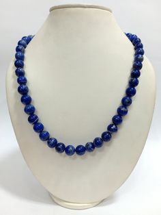 Natural Lapis lazuli Necklace, 11-12mm Blue Lapis lazuli Beads Necklace, Lapis Smooth Beaded Necklace, Unisex Birthday Gift Necklace, Lapis Lazuli Jewelry Necklace Gemstone :- Lapis Lazuli  Size :- 11-12mm Approx. Shape :- Smooth Rondelle  Necklace Length :- 20 Inches Color :- Blue Quality :- AAA GRADE https://www.etsy.com/in-en/shop/LatestBeadsJewellery?ref=simple-shop-header-name&listing_id=720939504 Your Feedback is very Important for us. If you have any problem regarding packaging or product, kindly contact us to resolve the issue before leaving Negative Feedback... We Try to Give Our Customer The Best Quality Lapis Lazuli Necklace Handmade, Lapis Lazuli Beaded Necklace, Lapis Lazuli Necklaces With 8mm Beads, Lapis Lazuli Round Beaded Necklaces, Lapis Lazuli Necklace With 8mm Beads, Necklace With 8mm Round Lapis Lazuli Beads, Royal Blue Lapis Lazuli Necklaces With Round Beads, Blue Lapis Lazuli Necklace With Large Beads, Blue Lapis Lazuli Round Necklace