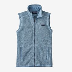 Patagonia Women's Better Sweater® Fleece Vest Patagonia Better Sweater Vest, Fleece Vest Women, Patagonia Sweater, Tricot Fabric, Patagonia Better Sweater, Better Sweater, Layered Shirts, Sweater Vest Women, Fleece Vest