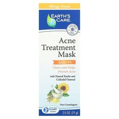 Goodbye blemishes, hello clear skin! Dealing with acne can feel like an endless search of the beauty aisle, with products that promise to help clear the skin but end up leaving you feeling dried out and flaky. We understand that acne removal can be difficult to achieve since most acne treatment products contain harsh ingredients that can damage your skin. Thankfully, a natural sulfur acne treatment product is here to rescue your complexion. Whether youre dealing with acne for the first time, or Skincare Face Mask, Cystic Acne Remedies, How To Clear Pimples, Forehead Acne, Prevent Pimples, Natural Acne Remedies, Beauty Mask, Cystic Acne, Remove Acne