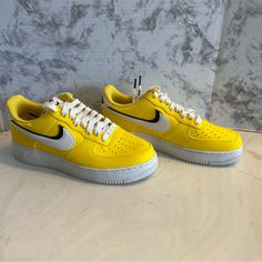 Nike Air Force 1 '07 Lv8 Tour Yellow Sneakers Men’s Size 9.5 Brand New Never Worn Sporty Nike Air Force 1 Lace-up Shoes, Sporty Nike Air Force 1 With Laces For Streetwear, Sporty Nike Air Force 1 For Streetwear, Sporty Nike Air Force 1 With Laces, Nike Air Force 1 Low-top With White Sole, Nike Air Force 1 Low-top With Laces, Nike Air Force 1 Lace-up For Sports, Urban Nike Air Force 1 White Sole Lace-up, Nike Custom Low-top Sneakers For Sports