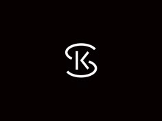 the letter k is shown in white on black