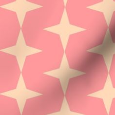 a pink and white pattern with stars on it