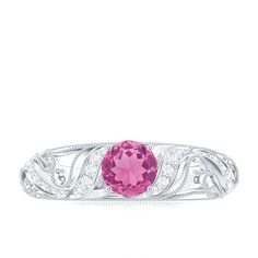 Product Details The brightness of Pink Tourmaline makes this vintage engagement ring more appealing. The Pink Tourmaline Ring is embellished with Round Diamond, glistening on the shank beautifully. The Pink Tourmaline Diamond Engagement Ring is accentuated with Beaded Gold, make your significant feel more precious with this Pink Tourmaline Gold Ring. Product Information SKU SHP-RINGS0821189251 Width 5.7 mm Height 6 mm Weight 2.32 gm (Approximate) PINK TOURMALINE INFORMATION No.of Stones 1 Pieces Total Weight 0.45 Carat (Approximate) Dimension(approx) Round-5X5 mm-1 Pcs Color Pink Cut Brilliant Shape Round Setting Type Prong-Setting Quality Grade AAA DIAMOND INFORMATION No.of Stones 32 Pieces Total Weight 0.27 Carat (Approximate) Dimension(approx) Round-0.80X0.80 mm-6 PcsRound-1.10X1.10 mm- Pink Tourmaline Engagement Ring, Tourmaline Engagement Ring, Pink Tourmaline Ring, Vintage Engagement Ring, Ring With Diamond, Rose Gold Pink, 18k Yellow Gold Ring, Signature Jewelry, Tourmaline Ring