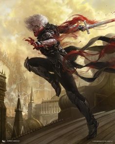 Tommy Arnold, Blood Mage, Spark Art, Blood Hunter, Mtg Art, Vampires And Werewolves, Vampire Art, The Spark