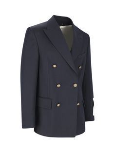 66% Polyester, 34% Wool Undercoat: 100% Polyester Lining sleeves: 52% Viscose, 48% Acetate Lining body: 64% Viscose, 36% Cupro Lining contrast: 55% Polyester, 45% Viscose Luxury Outerwear For Office With Double Button Closure, Luxury Long Sleeve Blazer Dress For Business, Luxury Business Blazer Dress With Hidden Button Closure, Elegant Double Breasted Long Sleeve Suit With Concealed Placket, Luxury Blazer Dress With Lapel Collar For Business, Luxury Blazer Dress With Hidden Button Closure For Business, Luxury Structured Blazer Dress For Business, Luxury Long Sleeve Career Blazer, Elegant Sport Coat With Double Button Closure For Work