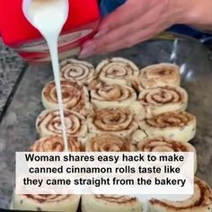 woman shares easy hack to make canned cinnamon rolls taste like they came straight from the bakery