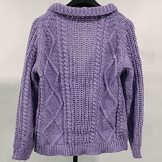 Men's Knitted Cardigan Solid Color Lapel Single Bleasted Long Cardigan with Pocket Casual Purple Knitted Cardigan, Casual Purple Cable Knit Sweater, Winter Open Knit V-neck Sweater For Layering, Winter V-neck Sweater For Layering With Open Knit, Purple Knitted Long Sleeve Outerwear, Purple Knitted Long Sleeve Cardigan, Long Sleeve Purple Cable Knit Cardigan, Purple Long Sleeve Cable Knit Cardigan, Winter Crew Neck Cardigan With Open Knit