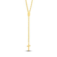 This elegant Y-shaped choker features an oval Madonna medallion in the center, with a crucifix suspended below. Fashioned in 14K yellow gold, the necklace has a curb chain that adjusts up to 15 inches in length, securing with a lobster clasp. Jared The Galleria Of Jewelry, Curb Chain, Madonna, Lobster Clasp, Choker, Yellow Gold, Chain, Yellow, Gold