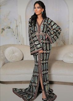 Marrocan Dress, Moroccan Abaya, Moroccan Salad, Arab Dress, Wedding Kimono