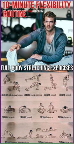 an exercise poster with instructions for how to do the same exercises as you are doing