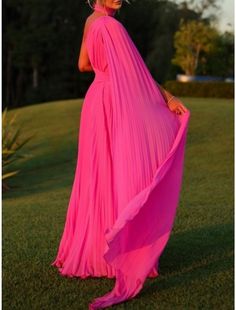 Pink Sheath Dress, Gown Elegant, Ceremony Dresses, Dresses Formal Elegant, Chiffon Evening Dresses, Evening Gowns Elegant, Women's Evening Dresses, Pleated Fabric, Evening Dresses Elegant