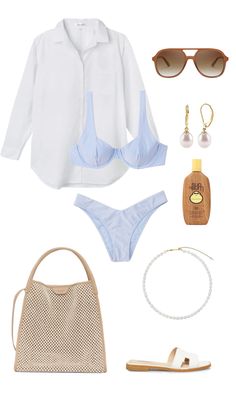 Beach Bag Outfit Summer, Blue And White Beach Outfit, Lake Outfits Summer, Blue Beach Outfit, Grandmother Outfit, Lake Outfit Summer, White Beach Outfit, Pool Outfit, Pool Outfits