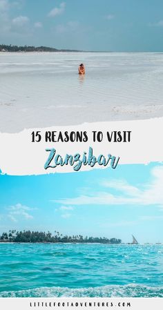 the beach and water with text that reads 15 reasons to visit zangbori