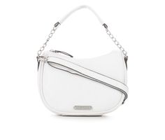 Elevate your accessory game with the BOC Monterey Midi Hobo Crossbody Handbag. This stylish and functional bag offers the perfect blend of chic design and practicality, making it the ultimate companion for your daily adventures. Modern design with quality craftsmanship, Thoughtful organization for easy storage, Crossbody and hobo handle for different carrying options, Secure top zip closure, Lightweight and travel-friendly, Signature BOC logo for a touch of style | BOC Monterey Midi Hobo Crossbo White Crossbody Shoulder Bag With Silver-tone Hardware, White Crossbody Hobo Bag For On-the-go, White Crossbody Hobo Bag With Adjustable Strap, White Crossbody Hobo Bag With Zipper Closure, Functional White Satchel Shoulder Bag, White Crossbody Hobo Bag, Trendy White Bag With Silver-tone Hardware, White Functional Bag With Detachable Strap, White Crossbody Satchel With Silver-tone Hardware