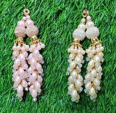 Indian Handmade Latkan Tassels for Saree Blouse Lehenga HandBags Hangings Dupatta Decoration Bridal Wedding dress for Women pair of 2 pcs Size - 11.0 cm Length  Item Description You can use this Beautiful pair of tassle for several DIY projects.  *These beautiful Tassel Latkans are used as the accessory for saree blouse on the back, but u can use according to your need and your innovative ideas. * Package contains 2 Latkan / 1 Pair Other Than Saree Blouse, you can use these latkans in various ways Craft Projects Designing Home Decoration Festive celebrations. Evening and party Apparels. Home décor items Apparel & Fashion Scarves n Stoles Headband, hats Table cover, curtains, Pillow covers, Cushion cover Shoe designing Headband, hats Table cover, curtains Designing stylish blouses Ship From Cheap Dangle Chandelier Earrings With Latkans, Cheap Elegant Danglers With Latkans, Bridal Drop Earrings With Latkans For Celebration, Dangle Latkans Earrings For Celebration, Luxury Latkans Danglers For Reception, Traditional Danglers With Latkans For Reception, Latkan Tassels Blouses Big And Heavy Accessories, Luxury Traditional Chandbalis With Latkans, Tassels For Saree