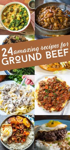 the cover of an amazing recipe for ground beef