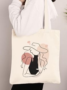 Tote Bag Business, Painted Bags, Handbags Casual, Design Girl, Eco Bag, Mua Sắm