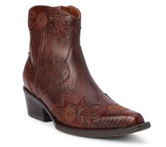 Step into style with this western-inspired ankle boot that features intricate floral detailing, making it a standout choice for any fall or winter outfit. From Coconuts by Matisse. Winter Outfit, Medium Size, Winter Outfits, Fashion Shoes, Ankle Boot, Leather Upper, Shoe Boots, Coconut, Faux Leather