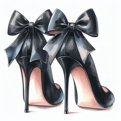 Ysl Heels Drawing, High Heels Reference, Shoes Drawing Easy, Heels Sketch, Heels Drawing, High Heels Design, Drawing High Heels, High Heels For Prom, Stilettos Shoes