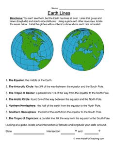 earth lines worksheet with answers