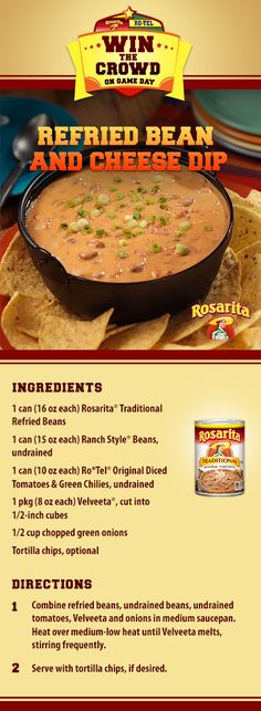 a menu for a mexican restaurant with tortilla chips and salsa in the background