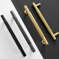 two different types of door handles and handles