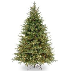 "Get the 7.5 Ft. Pre-Lit Feel Real® Frasier Grande Full Artificial Christmas Tree, Clear Lights at Michaels. com. This Frasier Grande tree features Feel Real® branch tip technology, creating a tree with remarkable realism. These crush-resistant branch tips are molded from real tree branches for an authentic living tree appearance. This tree is pre-strung with 1000 clear lights that remain lit even if a bulb burns out - it offers 25% more lights than trees of similar size! The three section const Full Christmas Tree, Christmas Tree Clear Lights, Color Led Lights, Pinecone Christmas, Fir Christmas Tree, Led Tree, Iron Horse, Beautiful Christmas Trees, Metal Tree