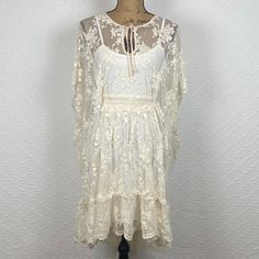 Bundle Discounts On Multiple Items Fast Shipping Sustainable Business Poshmark Embassador New Without Tags! Off-white Lace Dress For Garden Party, Off White Lace Dress For Garden Party, Cream Lace Mini Dress With Lace Trim, Cream Mini Dress With Lace Trim For Garden Party, Cream Lace Mini Dress With Lace Patchwork, Cream Lace Trim Mini Dress For Garden Party, Cream Lace Patchwork Mini Dress, Cream Lace Dress With Lace Trim For Brunch, Bohemian Lace Dress With Lace Trim For Spring