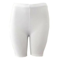 Womens Fitness Half High Waist Quick Dry Bike Shorts - For Women USA Basic Fitted Biker Shorts For Summer, White Stretch Biker Shorts Above Knee, White Casual Biker Shorts Above Knee, Casual White Stretch Biker Shorts, White Stretch Casual Biker Shorts, White Biker Shorts For Spring, Woman Shorts, Combination Fashion, Jogging Shorts