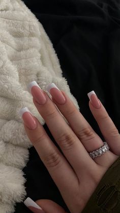 Nail Art Gel, French Tip Acrylic Nails, Casual Nails, Nails Fashion, Square Acrylic Nails, Pretty Acrylic Nails, Square Nails, Long Acrylic Nails