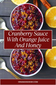 Cranberry Sauce With Orange Juice And Honey Fresh Cranberry Sauce With Orange Juice, Cranberry Sauce Orange Marmalade, Cranberry Sauce Apple Juice, Cranberry Sauce Recipe With Orange Juice, Sauce Recipes Healthy, Jelly Cranberry Sauce Recipes, Best Cranberry Sauce Recipe, Cranberry Sauce Recipe Easy, Cranberry Sauce With Orange Juice