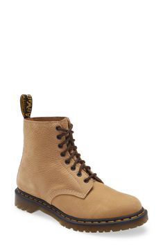 A signature sole grounds the offbeat style of an iconic lace-up boot. Style Name:Dr. Martens '1460' Boot. Style Number: 552942. Boot Style, Leather Lace Up Boots, A Signature, Military Inspired, Danner Mountain Light Boot, Dr. Martens Boots, Lace Up Boots, Leather And Lace, Boots Men