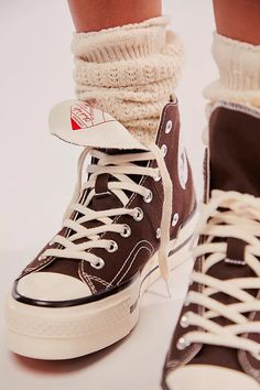 Chuck 70 Plus Sneakers | Free People Converse Socks, Chuck 70 Plus, Lounge Socks, Cute Converse Shoes, Tenis Converse, 70 Outfits, Cute Converse, Cosy Lounge, Platform Converse