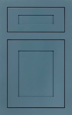 an image of a blue kitchen cabinet door