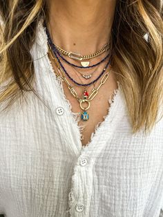 Take a trip with this necklace. Features a cream and walnut enamel base and your choice of color mushroom top. Accented with two white diamonds. Chain Length: 16"-18"Charm Height: 13.65 mmCharm Width: 10.5 mmWhite Diamond: .02 cttw Neck Mess, Half Circle, Rolo Chain, Circle Pendant, Girls Best Friend, White Diamonds, Necklace Length, Bling Bling, Chain Lengths